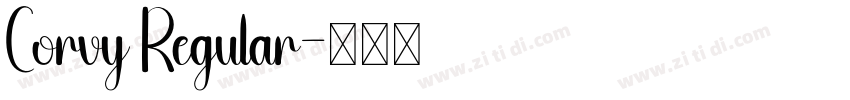 Corvy Regular字体转换 Corvy Regular字体转换